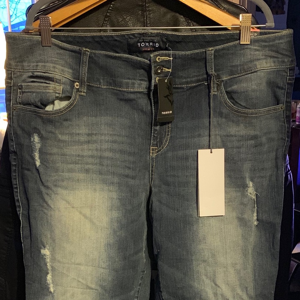 Torrid Mid Wash Skinny Jeans